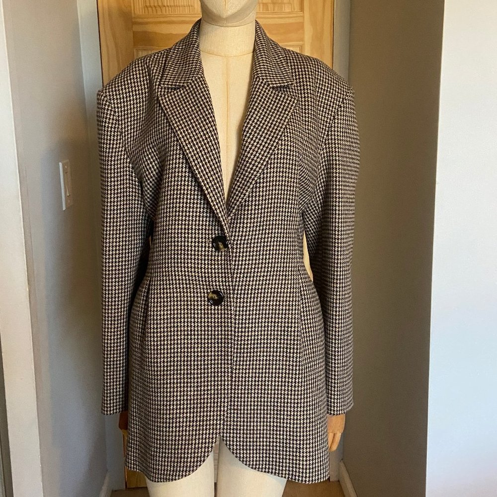 New Mango Cinched Waist Oversized Blazer
